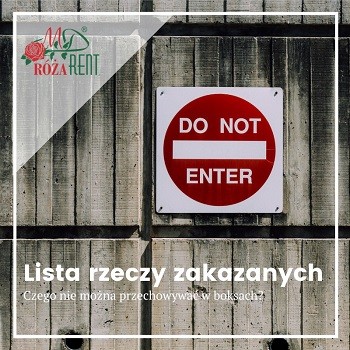 Lista przedmiotów zakazanych