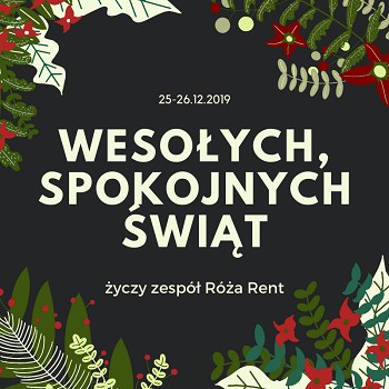 Życzenia świąteczne od Róża Rent